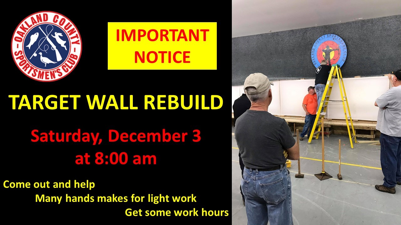 Target Wall Rebuild Date December 3rd