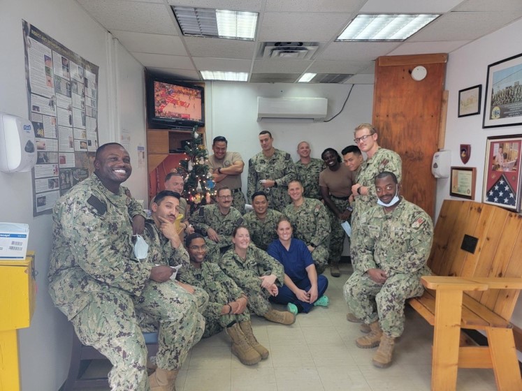 Troops grateful for the items they recieved in their package from the Desert Angels.