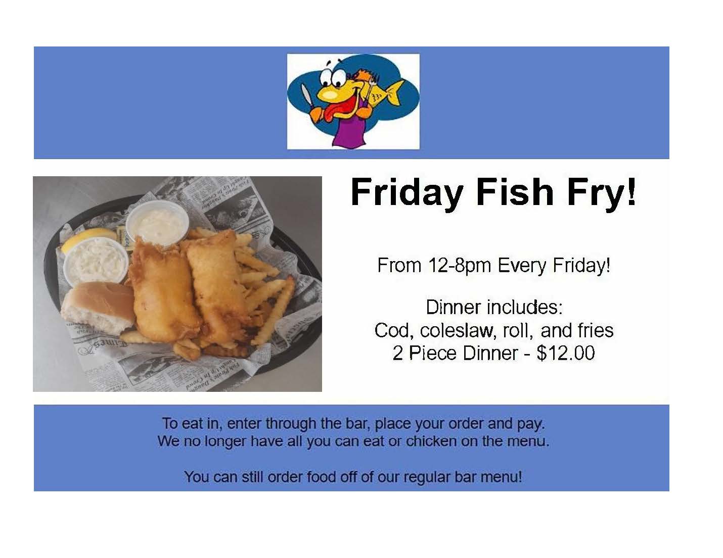 Friday Fish Fry at OCSC