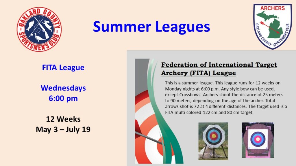 FITA League Summer Archery Leagues