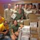 soldiers receiving desert angel packages
