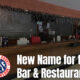 New Name for the Bar and Restaurant