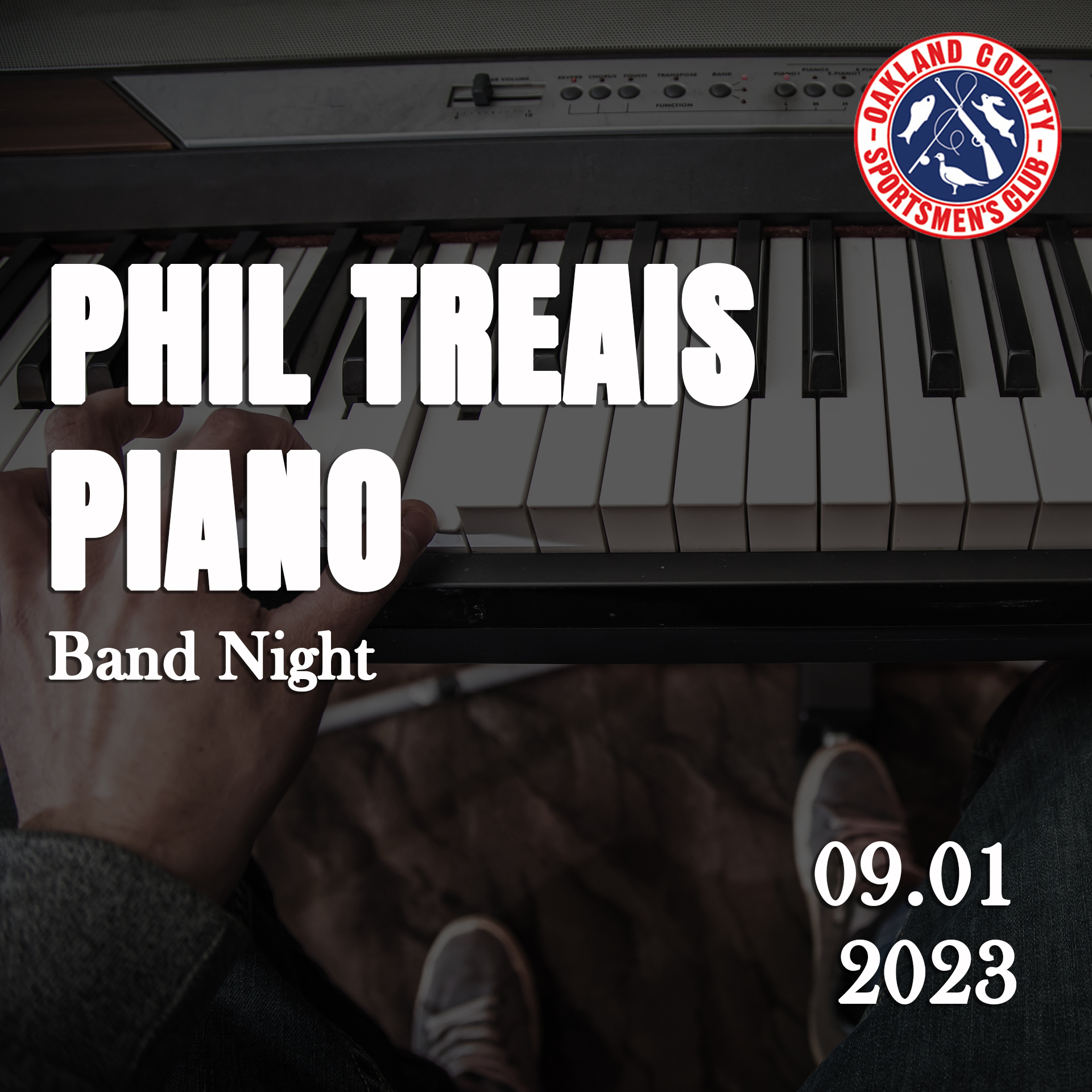 phil treais piano band night