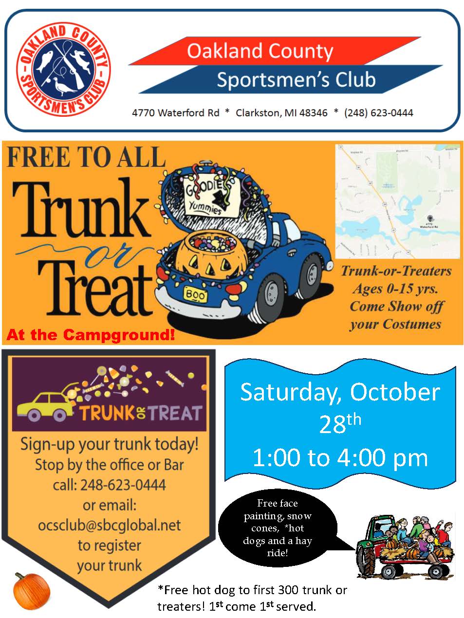 Trunk or Treat 2023 Oakland County Sportsmens Club