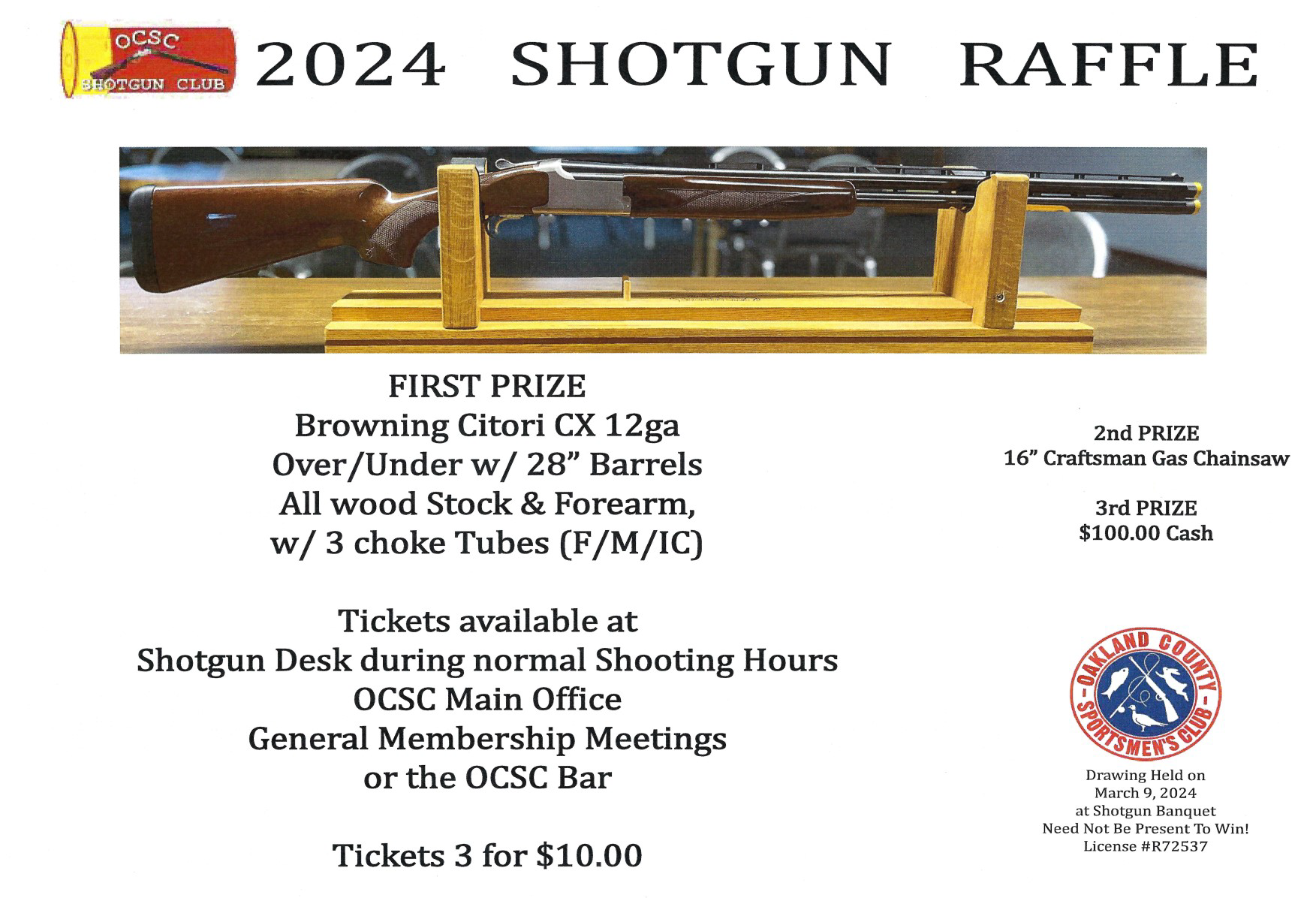2024 Shotgun Raffle
