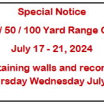 Special Notice Yard Range Closure