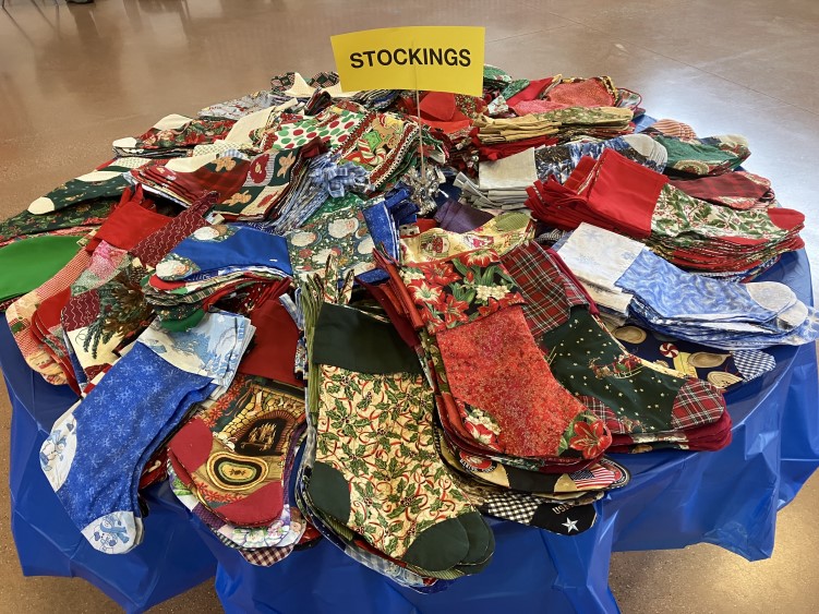 stockings for the desert angels to give soldiers a christmas experience